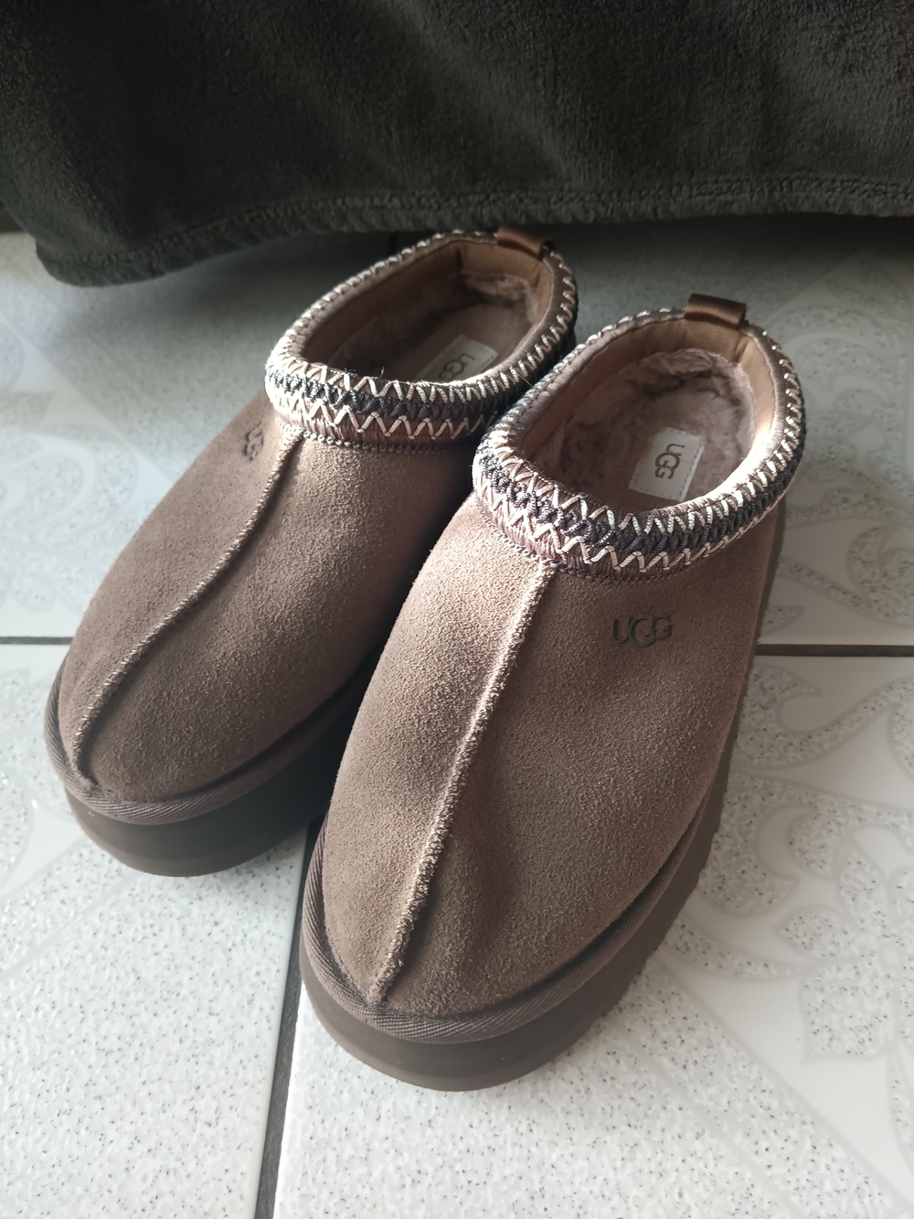 UGG Dried Oregano Suede Slip-On Mules
